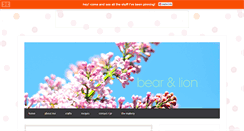 Desktop Screenshot of bearandlionmama.com